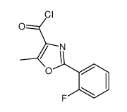 2-(2-fluorophenyl)-5-methyl-1,3-oxazole-4-carbonyl chloride结构式