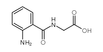 N-(2-氨基苯甲酰基)甘氨酸结构式