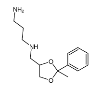 N'-[(2-methyl-2-phenyl-1,3-dioxolan-4-yl)methyl]propane-1,3-diamine结构式