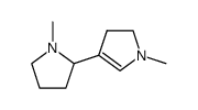 1-methyl-4-(1-methylpyrrolidin-2-yl)-2,3-dihydro-1H-pyrrole Structure
