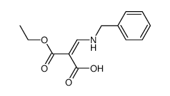 2-(benzylamino-methylene)-malonic acid monoethyl ester Structure