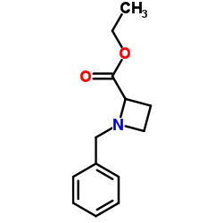 1-(苯基甲基)-2-氮杂环丁烷甲酸乙酯结构式
