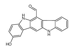 5,11-Dihydro-2-hydroxyindolo[3,2-b]carbazole-6-carboxaldehyde Structure