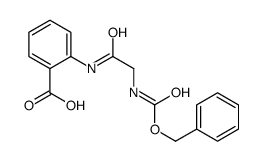 2-[[2-(phenylmethoxycarbonylamino)acetyl]amino]benzoic acid Structure