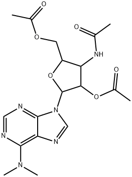 3-(Acetylamino)-4-(acetyloxy)-5-[6-(dimethylamino)-9H-purin-9-yl]tetrahydrofuran-2-methanol acetate picture