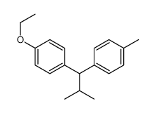 1-ethoxy-4-[2-methyl-1-(4-methylphenyl)propyl]benzene结构式