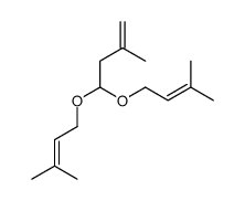 2-methyl-4,4-bis(3-methylbut-2-enoxy)but-1-ene结构式