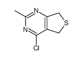 4-氯-5,7-二氢-2-甲基-噻吩并[3,4-D]嘧啶结构式