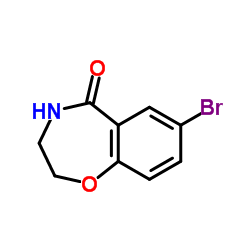 7-Bromo-3,4-Dihydrobenzo[F][1,4]Oxazepin-5(2h)-One Structure