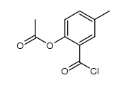 2-acetoxy-5-methylbenzoyl chloride结构式