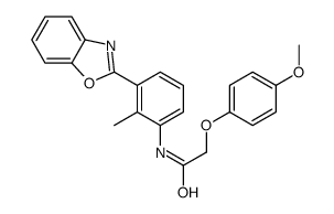 Acetamide, N-[3-(2-benzoxazolyl)-2-methylphenyl]-2-(4-methoxyphenoxy)- (9CI) Structure