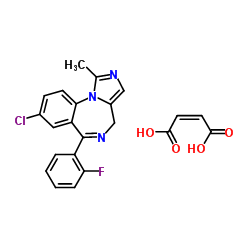 马来酸咪达唑仑结构式