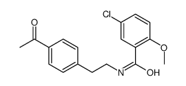 N-[2-(4-acetylphenyl)ethyl]-5-chloro-2-methoxybenzamide结构式