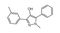 1-methyl-3-(3-methylphenyl)-5-phenylpyrazol-4-ol结构式