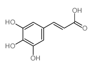 (E)-3-(3,4,5-Trihydroxyphenyl)acrylic acid structure