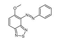 (5-methoxy-2,1,3-benzothiadiazol-4-yl)-phenyldiazene Structure