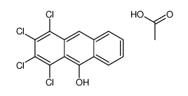 acetic acid,1,2,3,4-tetrachloroanthracen-9-ol结构式