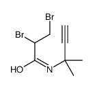 2,3-dibromo-N-(2-methylbut-3-yn-2-yl)propanamide结构式