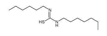 1-heptyl-3-hexylthiourea Structure