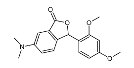 3-(2,4-dimethoxyphenyl)-6-(dimethylamino)-3H-2-benzofuran-1-one结构式