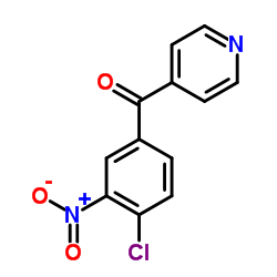(4-Chloro-3-nitrophenyl)(4-pyridinyl)methanone Structure