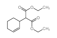 Propanedioic acid,2-(2-cyclohexen-1-yl)-, 1,3-diethyl ester Structure