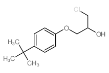 1-chloro-3-(4-tert-butylphenoxy)propan-2-ol结构式