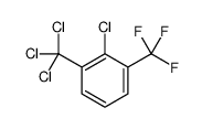 2-chloro-1-(trichloromethyl)-3-(trifluoromethyl)benzene结构式
