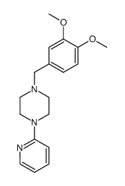 1-(3,4-Dimethoxybenzyl)-4-(2-pyridinyl)piperazine Structure