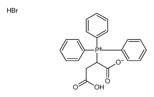 1,2-dicarboxyethyl(triphenyl)phosphanium,bromide Structure