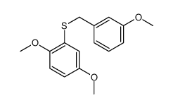 1,4-dimethoxy-2-[(3-methoxyphenyl)methylsulfanyl]benzene Structure
