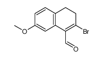 2-bromo-3,4-dihydro-7-methoxy-1-naphthaldehyde结构式