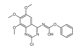 phenyl N-(2-chloro-6,7,8-trimethoxyquinazolin-4-yl)carbamate Structure
