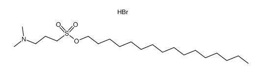 hexadecyl 3-(dimethylamino)propane-1-sulfonate hydrobromide Structure