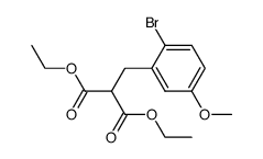diethyl 2-(2-bromo-5-methoxybenzyl)malonate结构式