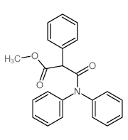 Benzeneacetic acid, a-[(diphenylamino)carbonyl]-,methyl ester Structure