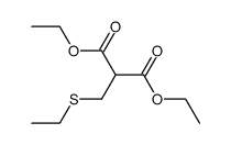(ethylsulfanyl-methyl)-malonic acid diethyl ester Structure