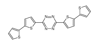 3,6-bis(5-thiophen-2-ylthiophen-2-yl)-1,2,4,5-tetrazine结构式