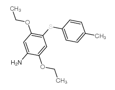 2,5-二乙氧基-4-((4-甲基苯基)硫)苯胺结构式