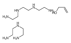 N'-[2-(2-aminoethylamino)ethyl]ethane-1,2-diamine,N'-(2-aminoethyl)ethane-1,2-diamine,prop-2-en-1-ol结构式