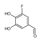 3-fluoro-4,5-dihydroxybenzaldehyde Structure