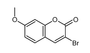 3-bromo-7-methoxychromen-2-one Structure