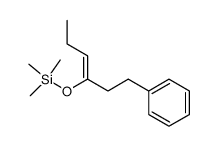(Z)-1-phenyl-3-(trimethylsiloxy)-3-hexene结构式