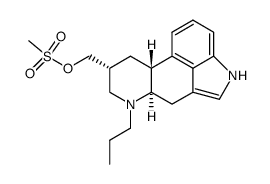 6-propylergoline-8β-methyl methanesulphonate结构式