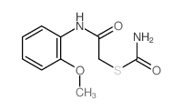 Carbamothioic acid,S-[2-[(2-methoxyphenyl)amino]-2-oxoethyl] ester Structure