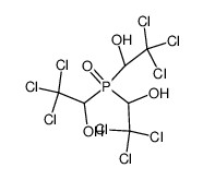 tris(2,2,2-trichloro-1-hydroxyethyl)phosphine oxide Structure