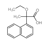 2-ethoxy-2-naphthalen-1-yl-propanoic acid structure