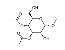 methyl 3,4-di-O-acetyl-α-D-glucopyranoside结构式