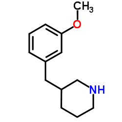 3-(3-甲氧基苄基)哌啶结构式