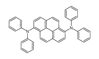 1-N,1-N,6-N,6-N-tetraphenylpyrene-1,6-diamine结构式